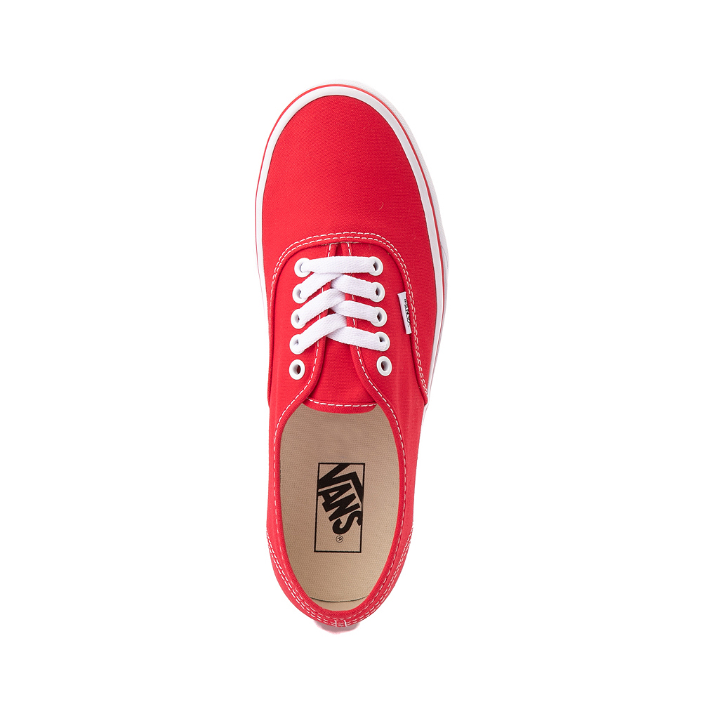vans authentic red skate shoes