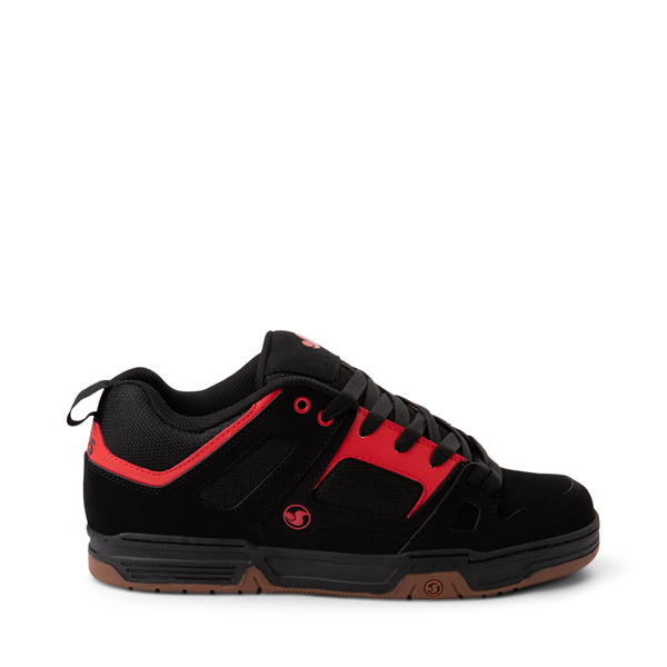 Mens DVS Gambol Skate Shoe - Black / Red / Gum