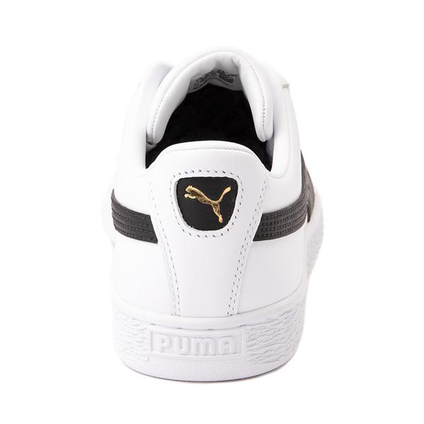 alternate view Mens PUMA Basket Classic XXI Athletic Shoe - White / BlackALT4