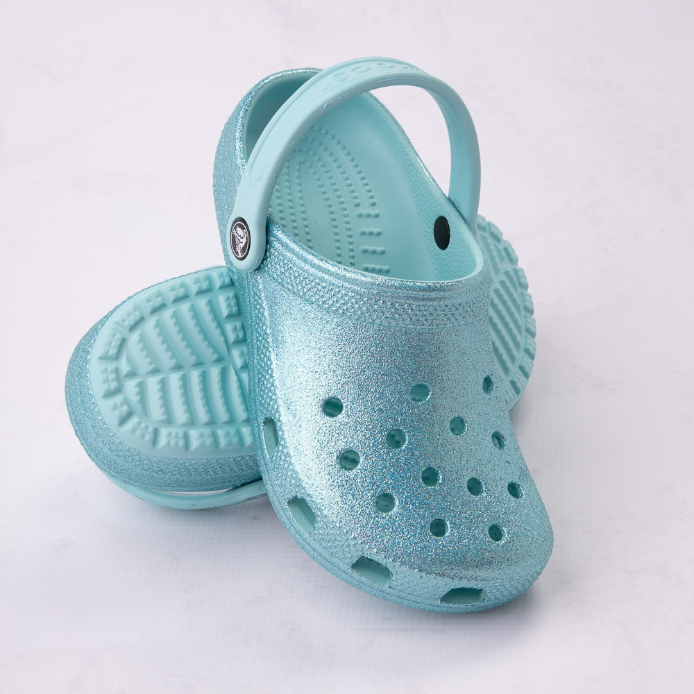 Crocs Classic Glitter Clog - Little Kid / Big Kid - Pure Water