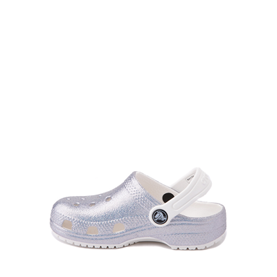 Alternate view of Crocs Classic Glitter Clog - Baby / Toddler - White