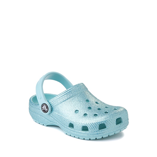 alternate view Crocs Classic Glitter Clog - Baby / Toddler - Pure WaterALT5