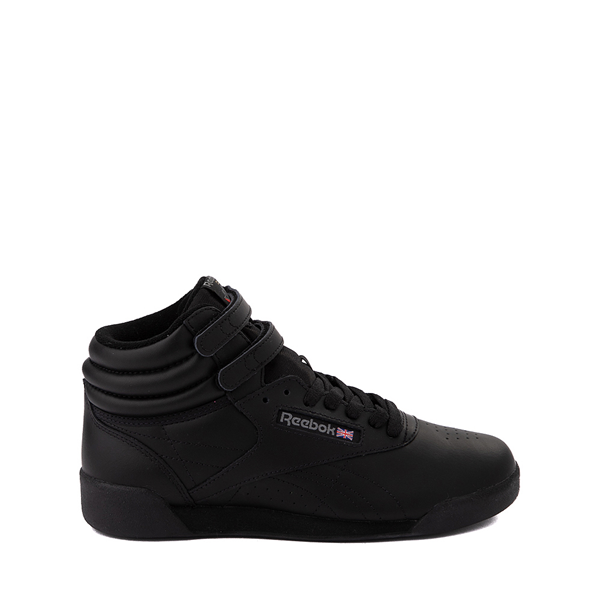 Reebok Freestyle Hi Athletic Shoe - Big Kid - Black Monochrome