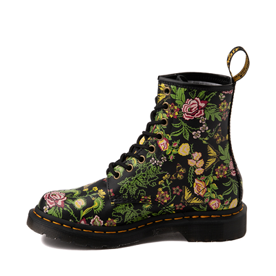 Alternate view of Womens Dr. Martens 1460 8-Eye Boot - Black / Floral Bloom