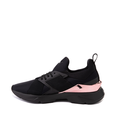 Alternate view of Womens PUMA Muse X5 Metal Athletic Shoe - Black / Rose Gold