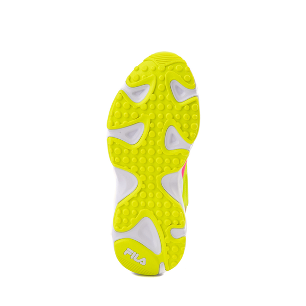 alternate view Fila Ray Tracer Apex Athletic Shoe - Little Kid - White / Pink / YellowALT3