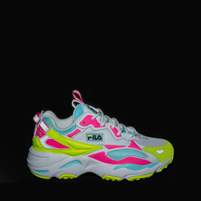 Alternate view of Fila Ray Tracer Athletic Shoe - Little Kid - Apex White / Pink / Yellow