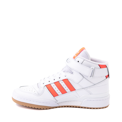 Alternate view of Womens adidas Forum Mid Athletic Shoe - White / Turbo Pink