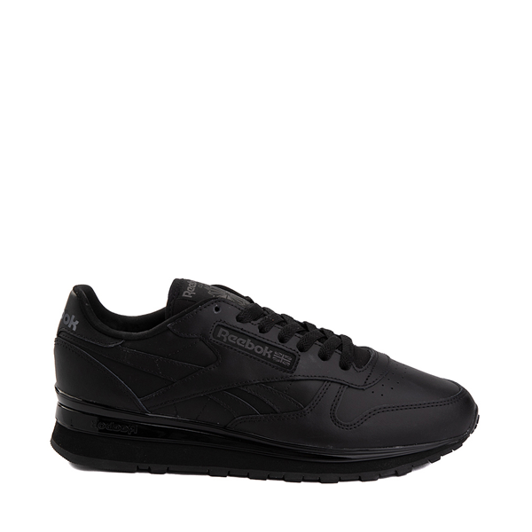 Main view of Mens Reebok Classic Leather Clip Athletic Shoe - Black Monochrome
