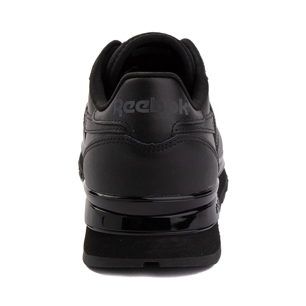 alternate view Mens Reebok Classic Leather Clip Athletic Shoe - Black MonochromeALT4
