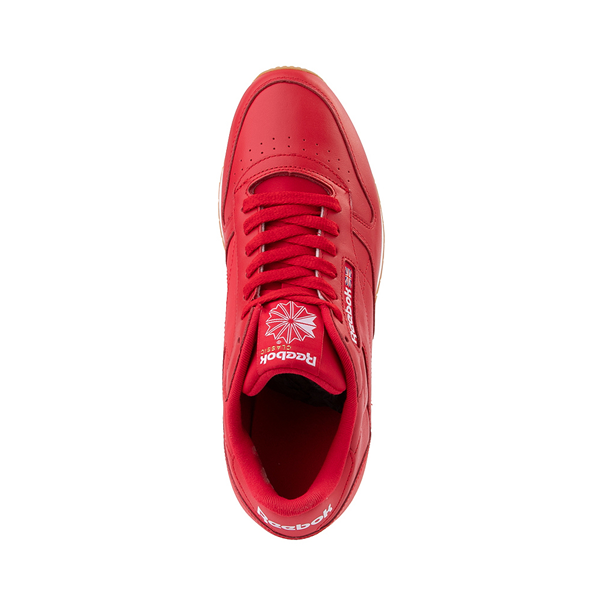alternate view Mens Reebok Classic Leather Athletic Shoe - Red / GumALT2