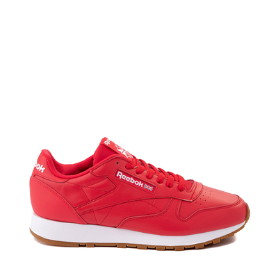 Alternate view of Mens Reebok Classic Leather Athletic Shoe - Red / Gum