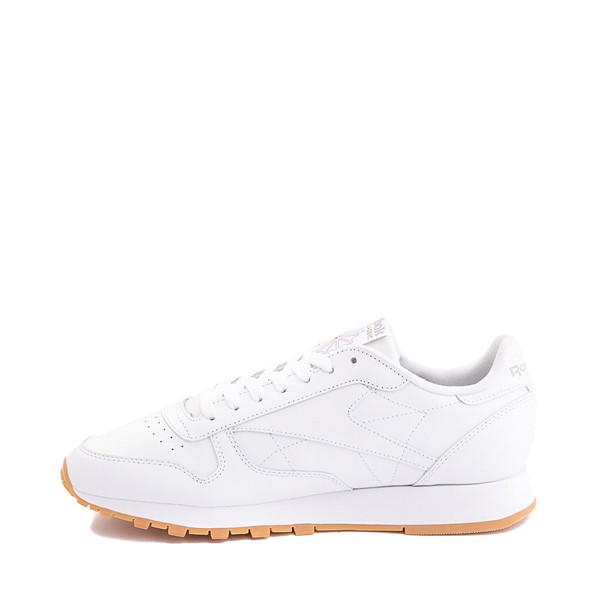 Womens Reebok Classic Leather Athletic Shoe - White / Gum