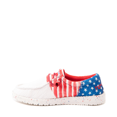 Alternate view of Womens Hey Dude Wendy Sox Americana Slip On Casual Shoe - Star Spangled