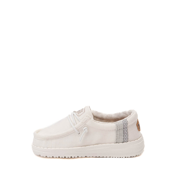 alternate view HEYDUDE Wally Casual Shoe - Toddler / Little Kid - Natural WhiteALT1