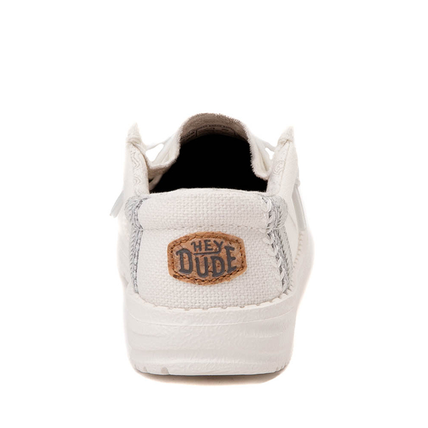 alternate view HEYDUDE Wally Casual Shoe - Toddler / Little Kid - Natural WhiteALT4