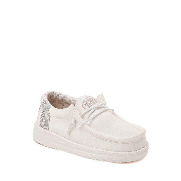 alternate view HEYDUDE Wally Casual Shoe - Toddler / Little Kid - Natural WhiteALT5