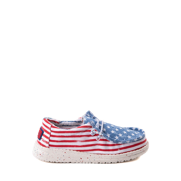 Main view of Hey Dude Wally Casual Shoe - Toddler / Little Kid - Stars and Stripes