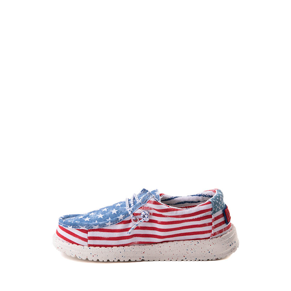 alternate view Hey Dude Wally Casual Shoe - Toddler / Little Kid - Stars and StripesALT1