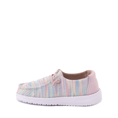Alternate view of Hey Dude Wendy Sox Slip On Casual Shoe - Toddler / Little Kid - Aurora White / Pastel Multicolor