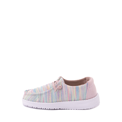 Alternate view of Hey Dude Wendy Sox Slip On Casual Shoe - Toddler / Little Kid - Aurora White / Pastel Multicolor