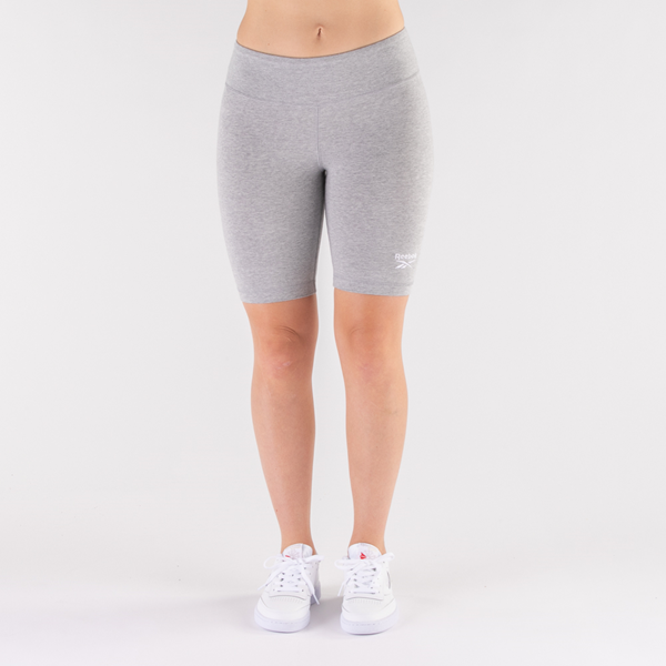Main view of Womens Reebok Identity Fitted Shorts - Heather Gray