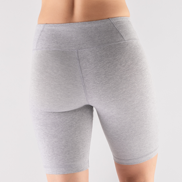 alternate view Womens Reebok Identity Fitted Shorts - Heather GrayALT5B
