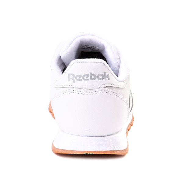 alternate view Reebok Classic Leather Athletic Shoe - Big Kid - White / GumALT4