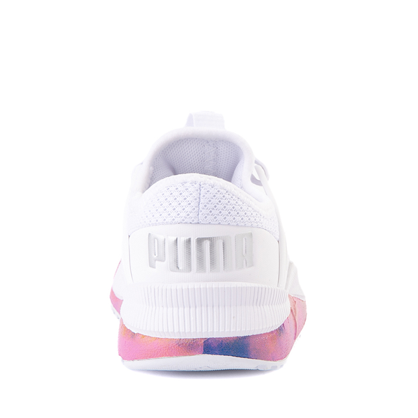 alternate view PUMA Pacer Future Bleached Athletic Shoe - Baby / Toddler - White / Ultra MagentaALT4