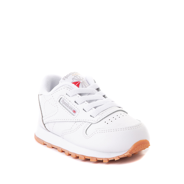 alternate view Reebok Classic Leather Athletic Shoe - Baby / Toddler - WhiteALT5