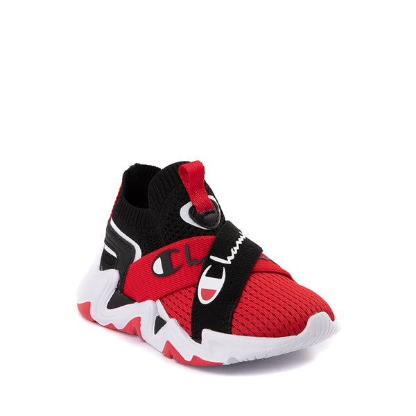 alternate view Champion Hyper C X Low Athletic Shoe - Baby / Toddler - Black / RedALT5