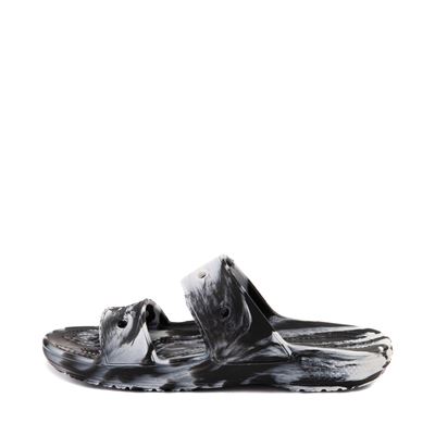 Alternate view of Crocs Classic Slide Sandal - Marbled Black / White