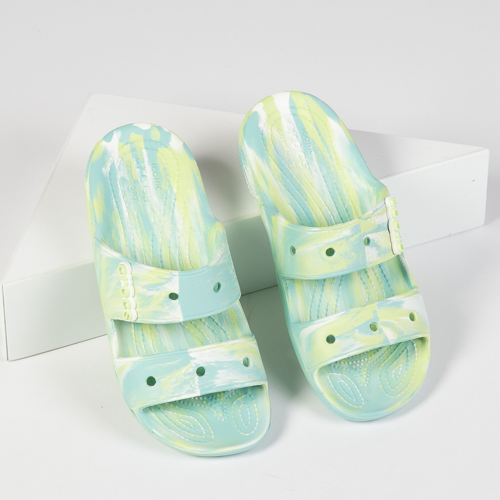 Crocs Classic Slide Sandal Marbled Pure Water Journeys