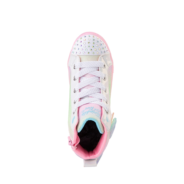 alternate view Skechers Twinkle Toes Shuffle Brights Star Dazzler Sneaker - Little Kid - Pastel MulticolorALT2