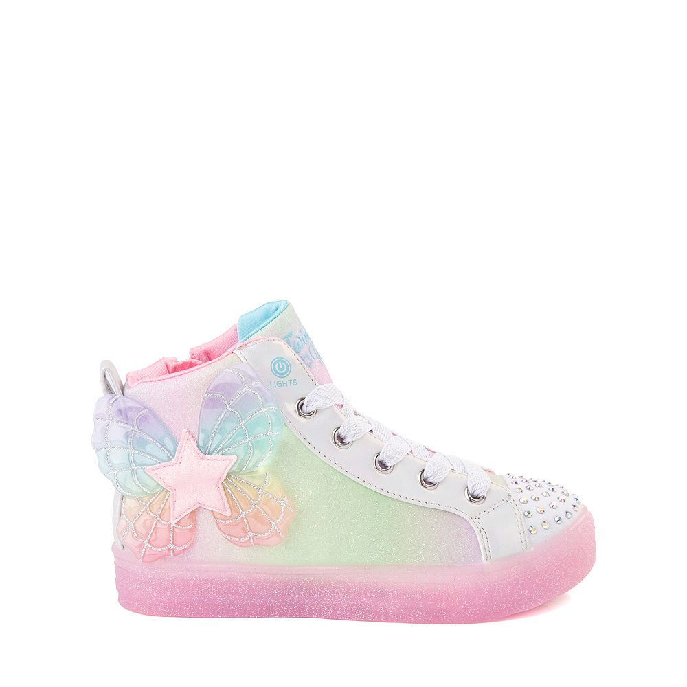 Skechers Twinkle Toes Shuffle Brights Star Dazzler Sneaker - Little Kid - Pastel Multicolor