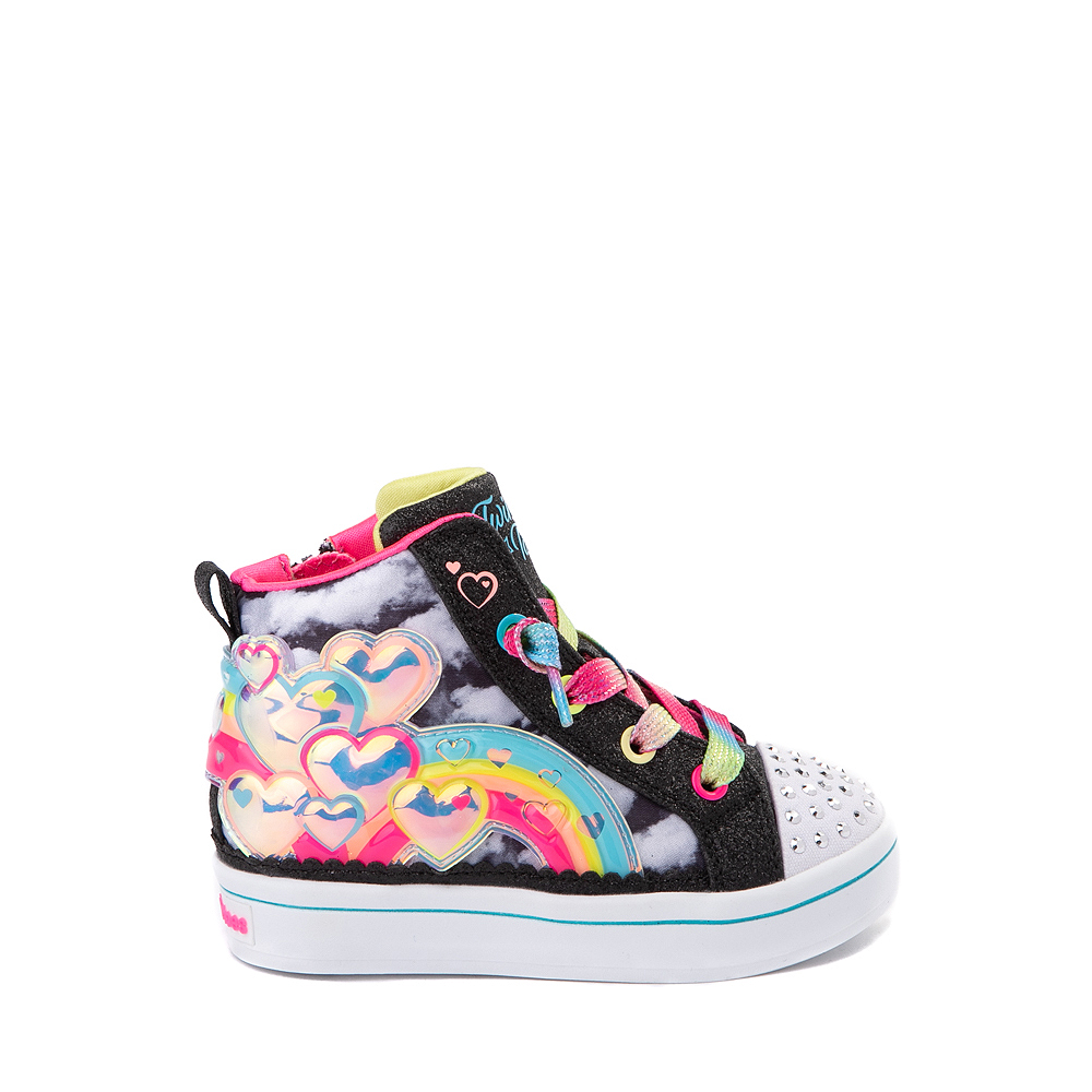 Skechers Twinkle Toes Twi-Lites Rainbow Burst Sneaker - Toddler - Black