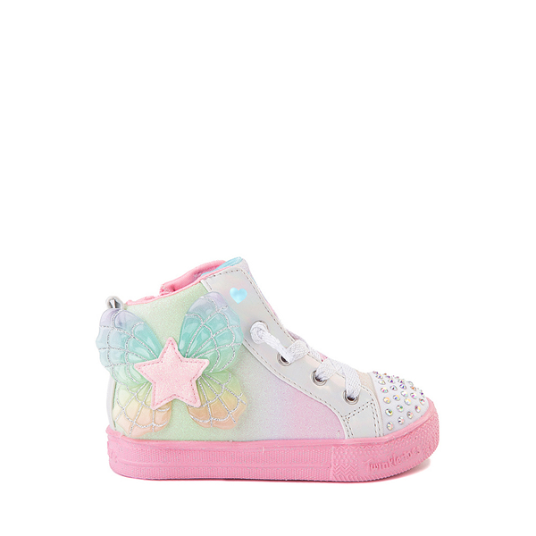 Main view of Skechers Twinkle Toes Shuffle Lites Star Dazzler Sneaker - Toddler - Pastel Multicolor