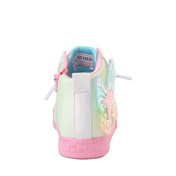 alternate view Skechers Twinkle Toes Shuffle Lites Star Dazzler Sneaker - Toddler - Pastel MulticolorALT4