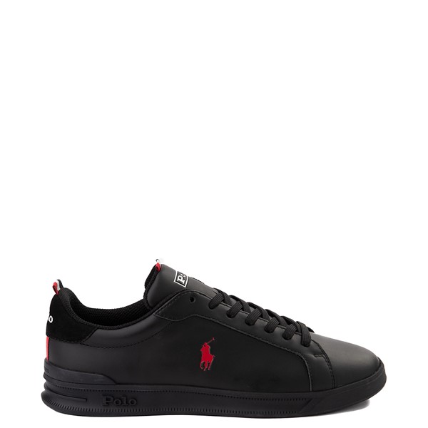 Main view of Mens Heritage Court Sneaker by Polo Ralph Lauren - Black
