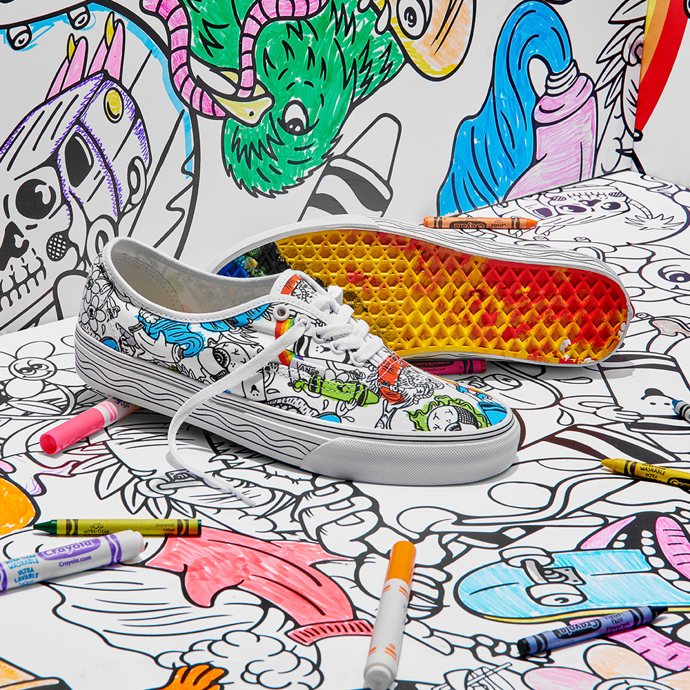Vans X Crayola Authentic Shoes (crayola/diy/sketch Your Way ...