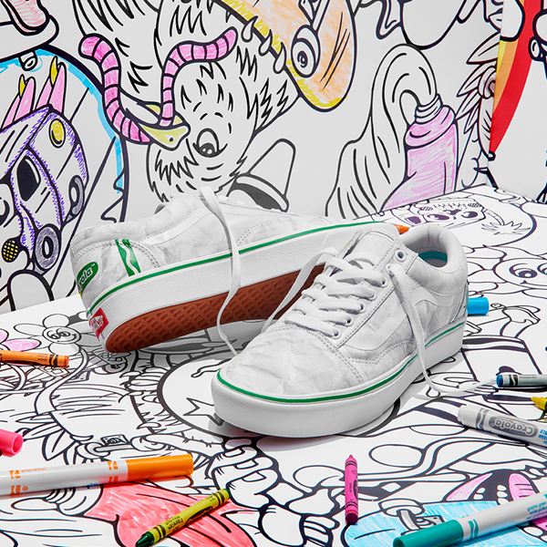 Vans x Crayola Old Skool ComfyCush® DIY Imagination Construction Skate shoe  - Gray