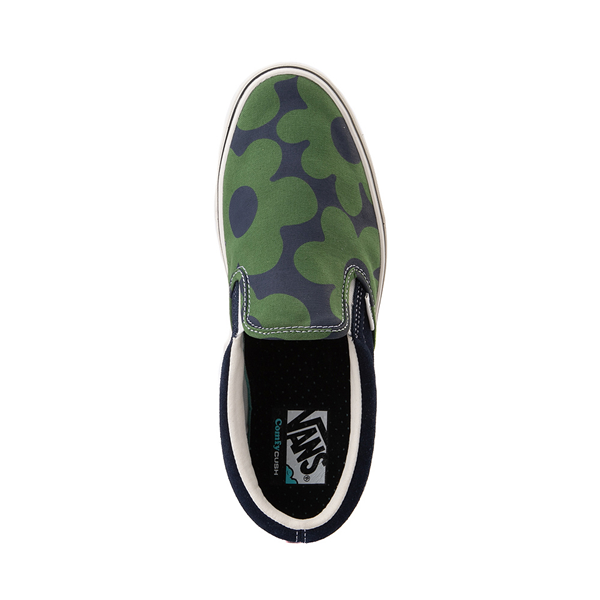 alternate view Vans Slip On ComfyCush® Be Kind To The Earth Skate Shoe - Dress Blue / Celery GreenALT2
