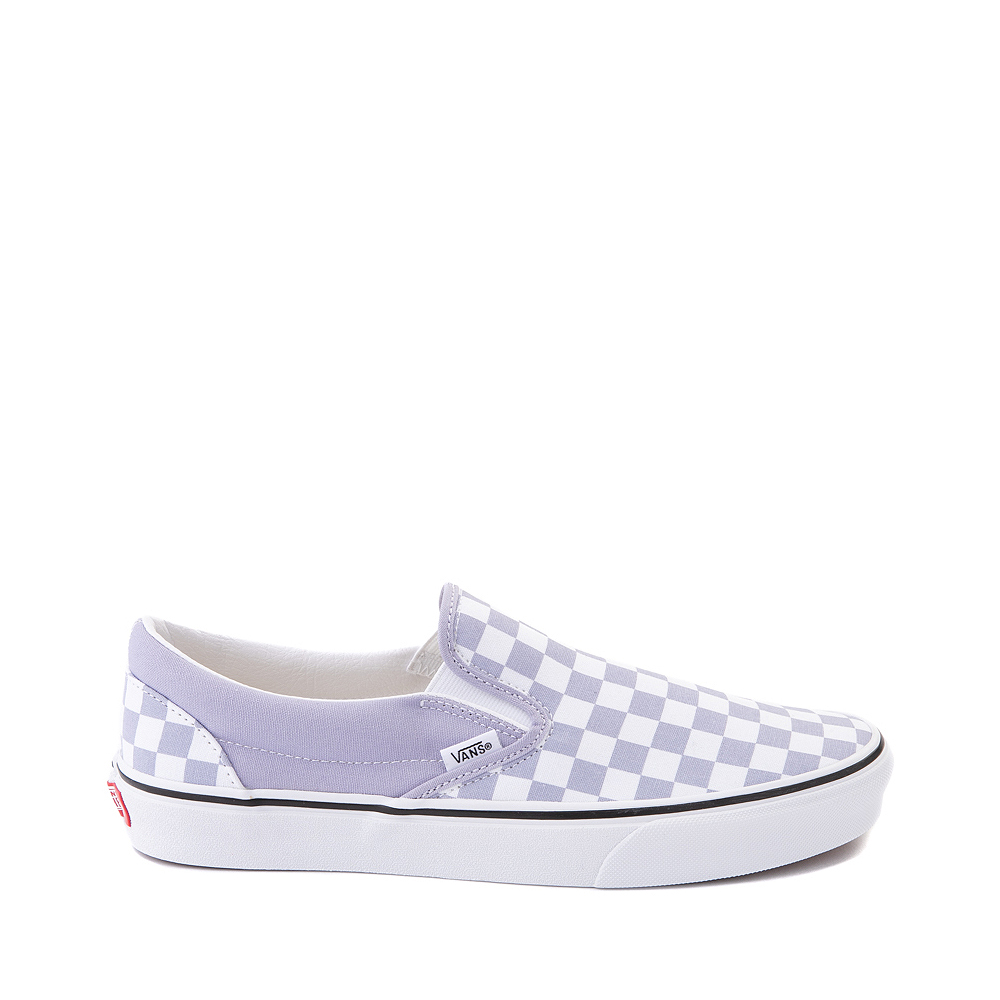 purple checkered vans journeys