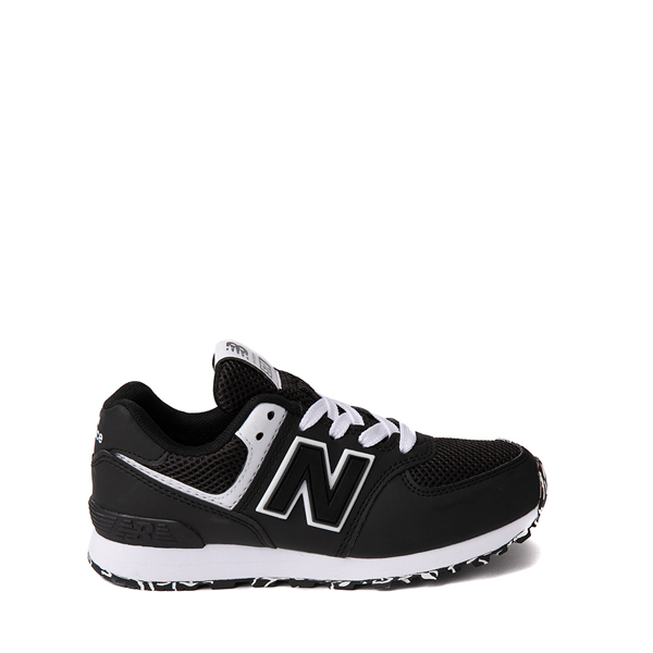 Main view of New Balance 574 Athletic Shoe - Little Kid - Black / White