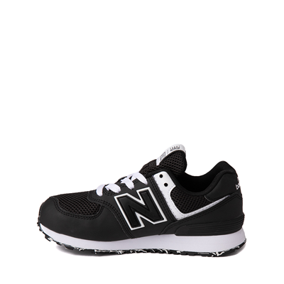 Alternate view of New Balance 574 Athletic Shoe - Little Kid - Black / White