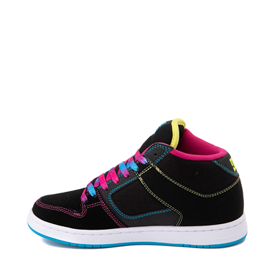 Alternate view of Womens DC Manteca 4 Hi Skate Shoe - Black / Neon Multicolor