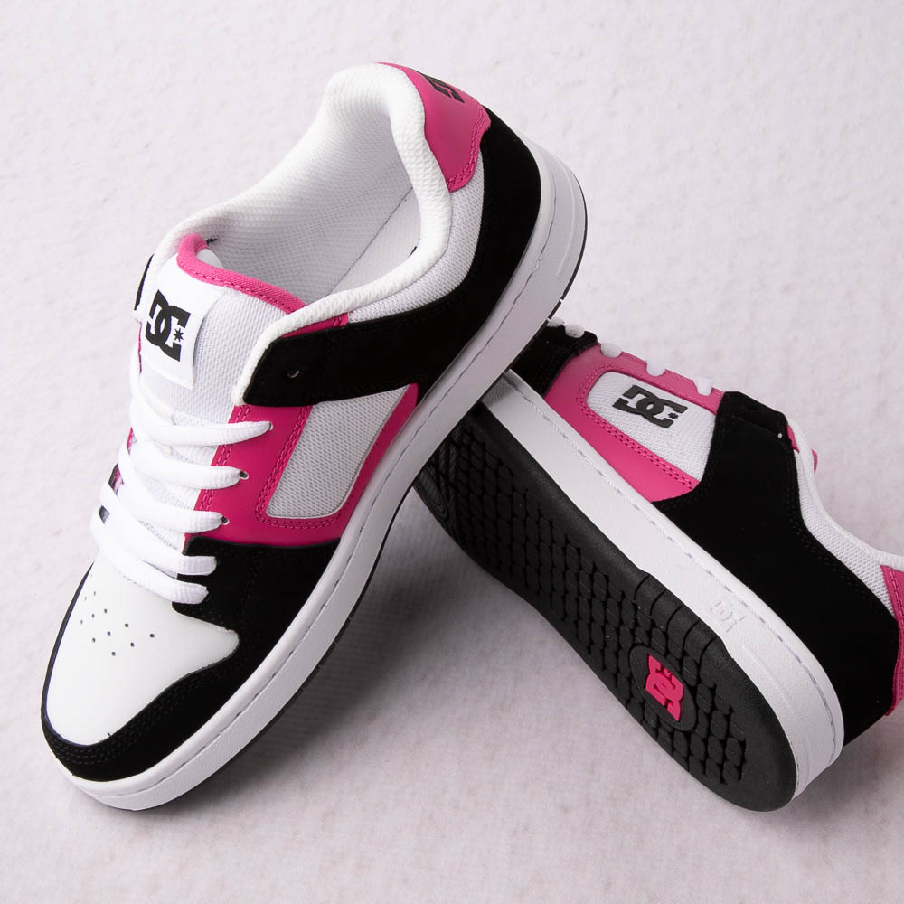 Womens DC Manteca 4 Skate Shoe - Black / White / Pink