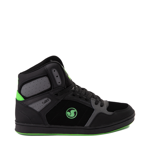 Mens DVS Honcho Skate Shoe - Black / Charcoal / Lime