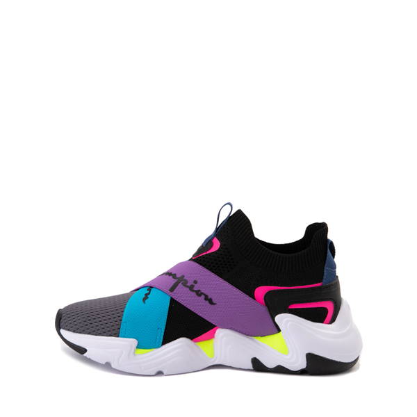 alternate view Champion Hyper C X  Low Athletic Shoe - Big Kid - Black / MulticolorALT1