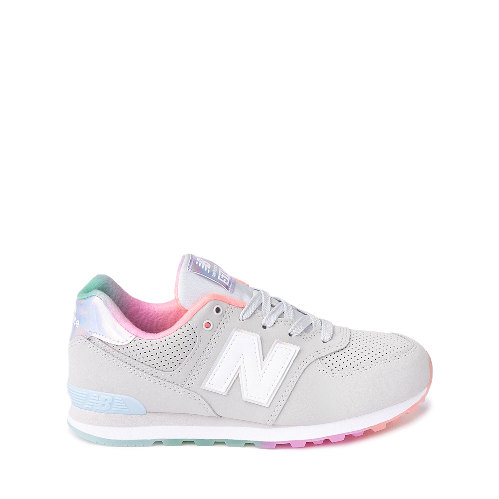 New Balance 574 Athletic Shoe - Big Kid - Gray / Multicolor